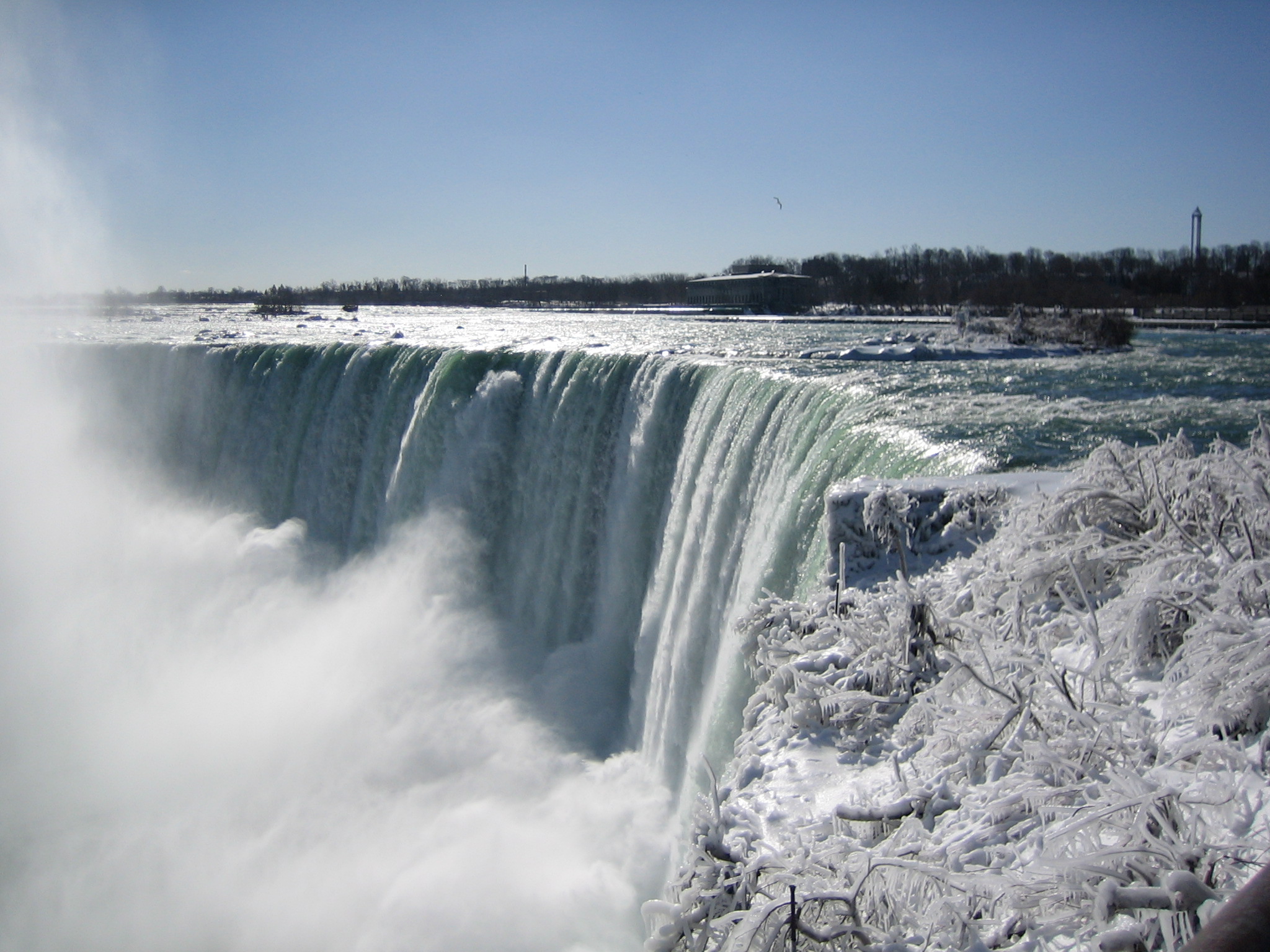 Niagarafallet i vinterskrud